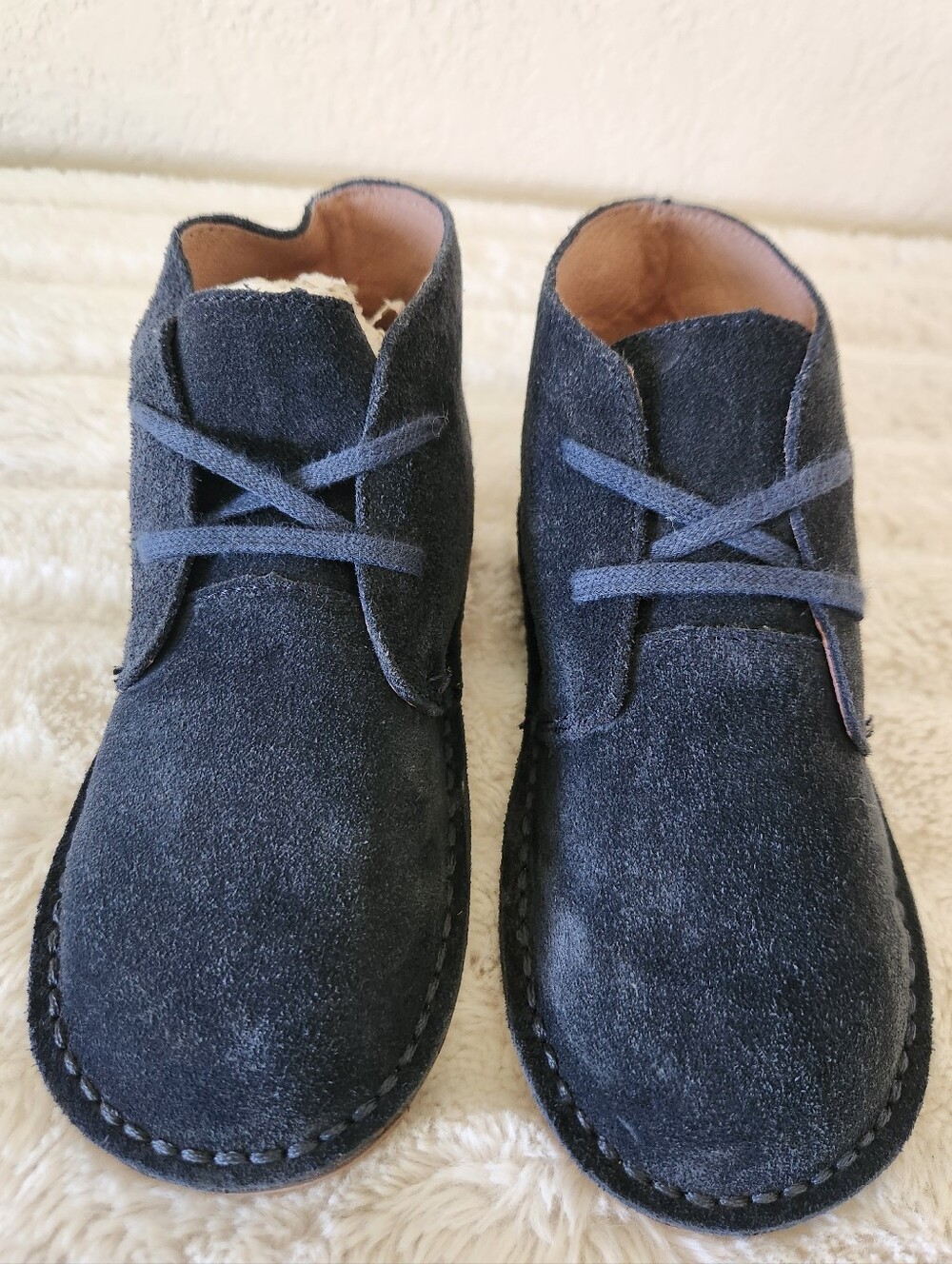 Ralph Lauren Carl Suede Chukka Boot Navy Childs Size 10